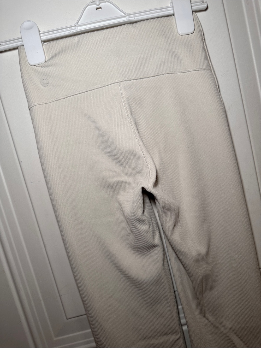 Lululemon Brushed Softstreme Ribbed Wide-Leg Knit Pants Bone Size 2 - Picture 9 of 12